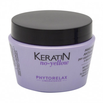 Антижовта маска Phytorelax Laboratories Keratin No-Yellow Hair Mask для світлого, сивого та освітленого волосся, 250 мл