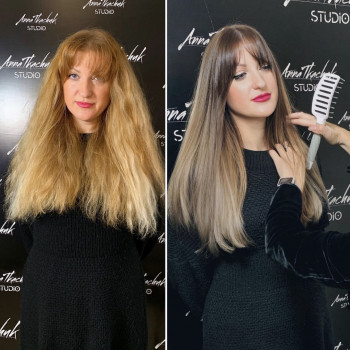 Покраска в технике Шатуш
                    Парикмахер-колорист Анна Хмельницкий