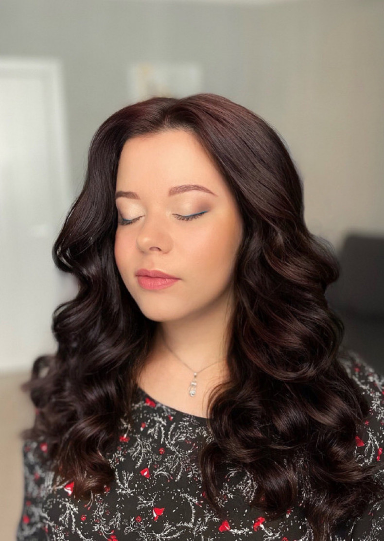 Вечерний макияж и локоны, фото - Перукар-візажист Ольга Брусова