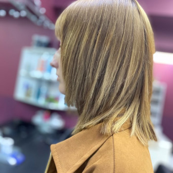 Складне або однотонне фарбування/висвітлення волосся/фарбування сивини
                    Салон красоты Blackberry Киев