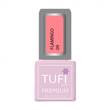 Гель-лак для нігтів Tufi profi Premium Flamingo 09 Блідий корал, 8 мл