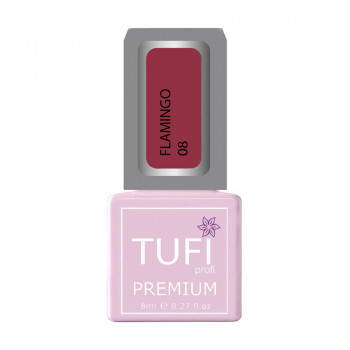 Гель-лак для нігтів Tufi profi Premium Flamingo 08 Ягідний десерт, 8 мл