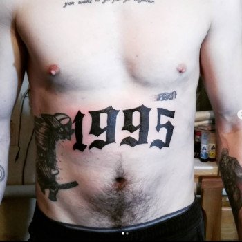 Тату 1995, фото - Тату мастер TradAnimeTattoo