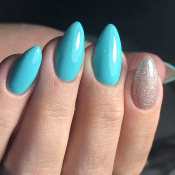 Бірюзовий манікюр, фото - Майстер манікюру Маріна Кручина