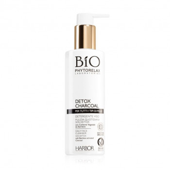 Гель для вмивання Phytorelax Laboratories Detox Charcoal SOS Daily Face Cleanser Anti-pollution для щоденного використання, 200 мл