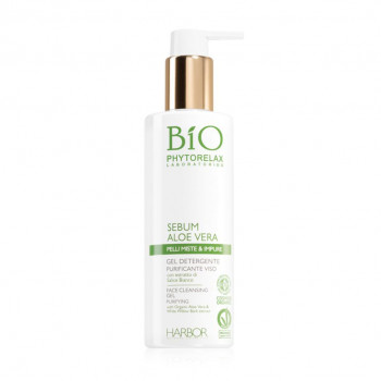 Гель для вмивання Phytorelax Laboratories Bio Sebum Aloe Vera Face Cleansing Gel Purifying, 200 мл