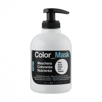 Фарбувальна живильна маска KayPro Color Mask з прямим пігментом, Чорна, 300 мл