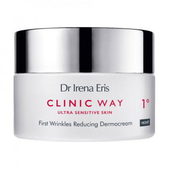 Нічний крем Dr Irena Eris Clinic Way 1° проти зморщок, для дуже чутливої шкіри обличчя, 50 мл