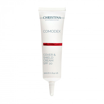 Захисний крем для обличчя Christina Comodex Cover & Shield Cream SPF 20 з тонуючим ефектом для обличчя, 30 мл