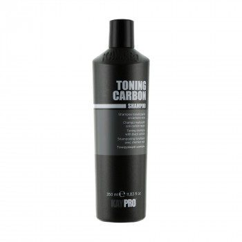 Тонувальний шампунь для волосся KayPro Toning Carbon Shampoo з вугіллям, 350 мл