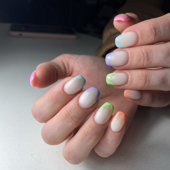 Маникюр лето нежный французский, фото - Салон красоты He&She beauty salon