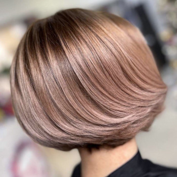Женская стрижка карамельный цвет волос окрашивание, фото - салон красоты BEAUTY PRO SALON