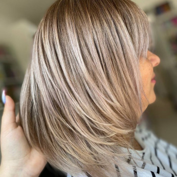 Женская стрижка окрашивание волос, фото - салон красоты BEAUTY PRO SALON