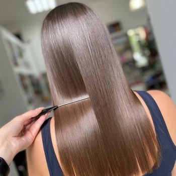 Прямые волосы выпрямление волос, фото - салон красоты BEAUTY PRO SALON