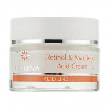 Крем для обличчя Clarena Retinol & Mandelic Acid Cream з ретинолом та мигдальною кислотою, 50 мл