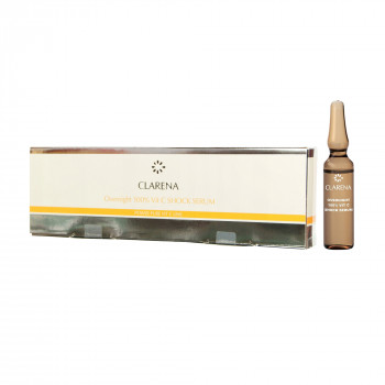 Нічна сироватка для обличчя Clarena Overnight 100 % Vit C Shock Serum, 10*3 мл