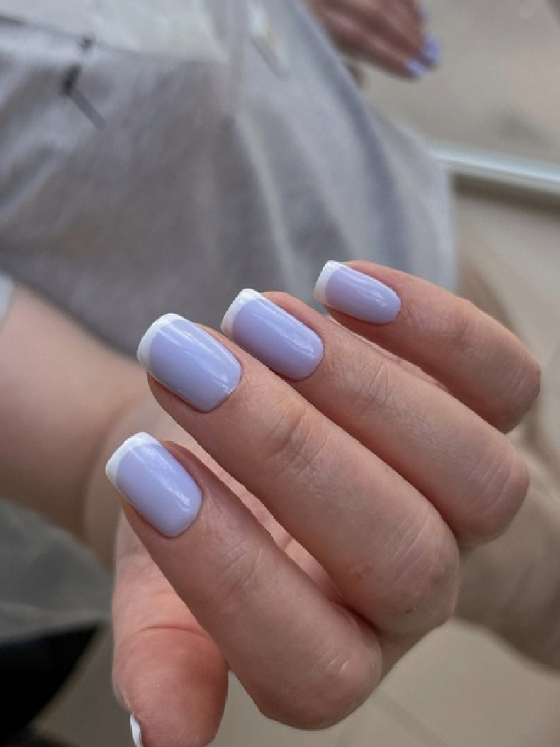 Ніжний манікюр французький на квадратні нігті, фото - Студія краси Beauty Bar