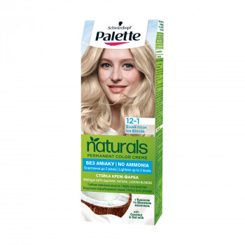 Безаміачна фарба для волосся Palette Naturals Permanent Color Creme, 12-1 Білий пісок, 110 мл
