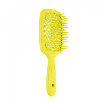 Гребінець для волосся Janeke Small Superbrush 1830 The Original Italian Patent Неоново-жовтий