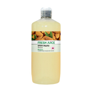 Рідке крем-мило Fresh Juice Мигдаль, із зволожувальною мигдальною олією, 1 л