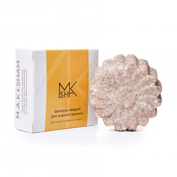 Твердий шампунь Maksham для жирного волосся, 60 г