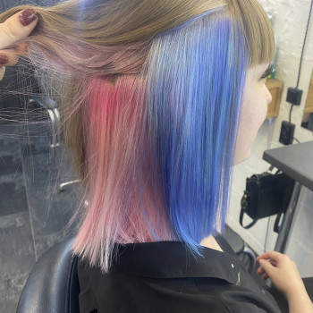 Яркое окрашивание 
Скрытое окрашивание