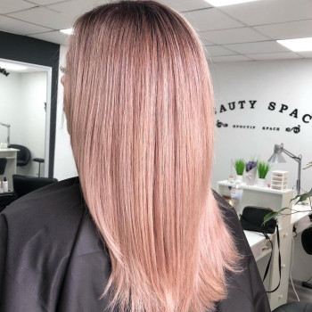 Блонд полуничний омбре, фото - Перукар-колорист Олена Колорист