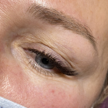 Нарощування вій 3-4 d, вигін L, 
Темний шоколад 0.07 5-11мм