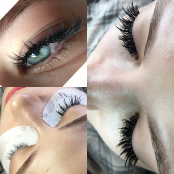 Американское наращивание (3D-4D)
9-11mm +13mm, изгиб D-C