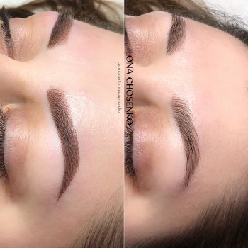 Перманентний макіяж, пудрове напилення брівок
                    Студия татуажа Ilona PM Луцк