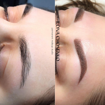 Перманентний макіяж, пудрове напилення брівок
                    Студия татуажа Ilona PM Луцк