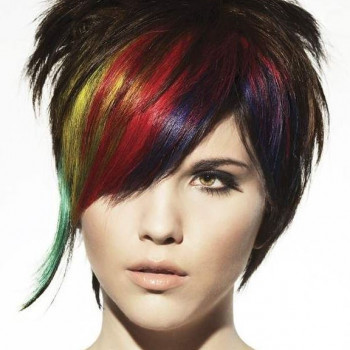 колорирование, яркое окрашивание волос, яркое окрашивание
