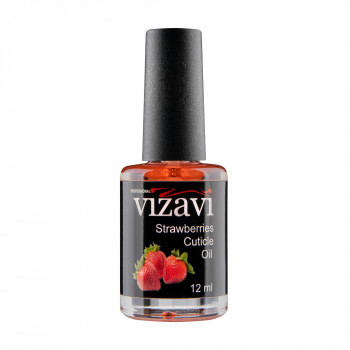 Олія для кутикули Vizavi Professional Strawberries Cuticle Oil Полуниця, 12 мл
