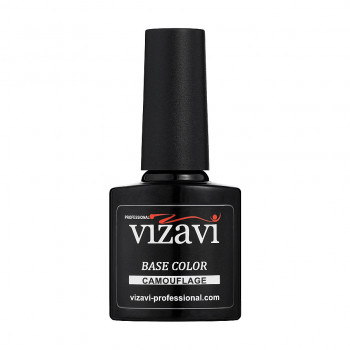 Каучукове камуфлювальне базове покриття для гель-лаку Vizavi Professional Base Coat VRC-04, 7.3 мл