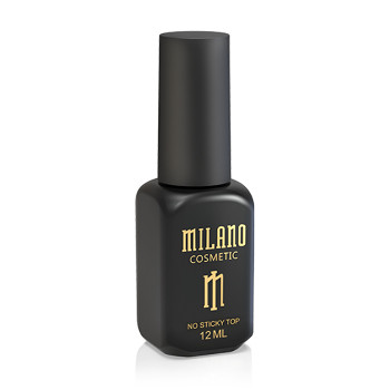 Топ для гель-лаку без липкого шару Milano Cosmetic No Sticky Top Ультрафіолетовий захист, 12 мл