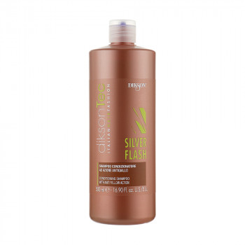 Шампунь-нейтралізатор жовтизни волосся Dikson Silver Flash Anti Yellow Conditioning Shampoo, 500 мл