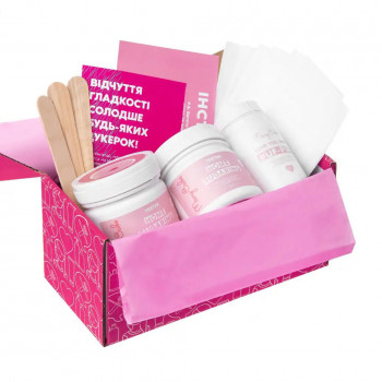 Набір для депіляції всього тіла Mary Babe Testers (паста, 250 г + паста, 250 г + пудра, 80 г + шпатель, 3 шт + смужки, 15 шт + інструкція)