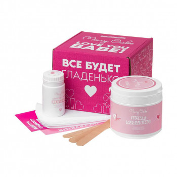 Набір для депіляції всього тіла Mary Babe Pretty (паста, 700 г + пудра, 80 г + шпатель, 3 шт + смужки, 15 шт + інструкція)