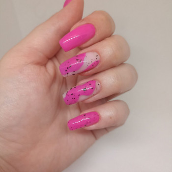 Рожевий манікюр перепелине яйце, фото - Майстер манікюру Екатерина Фомичева