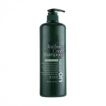 Охолоджувальний шампунь для волосся Daeng Gi Meo Ri Naturalon Tea Tree Cool Shampoo на основі чайного дерева, 1 л