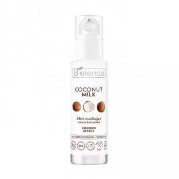 Інтенсивно зволожувальна сироватка для обличчя Bielenda Coconut Milk Strongly Moisturizing Serum, 30 мл