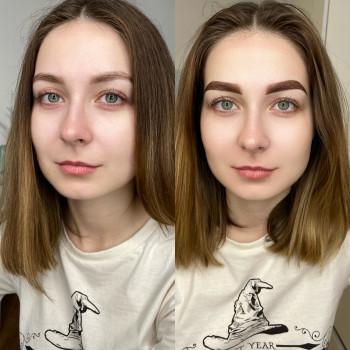 Перманент брів зразу після процедури