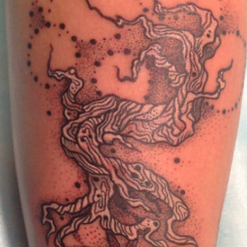 тату дерево на руці