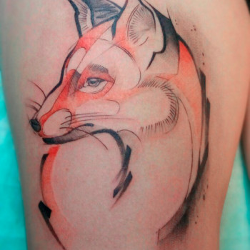 татуювання лисичка