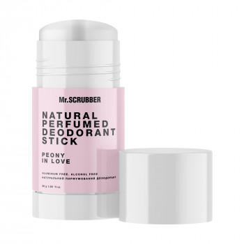 Натуральний парфумований дезодорант-стик Mr. Scrubber Peony in Love Natural Perfumed Deodorant Stick жіночий, 50 г