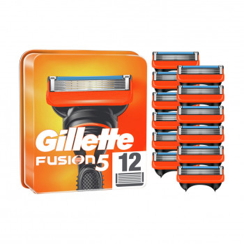 Змінні картриджі для гоління чоловічі Gillette Fusion5, 12 шт