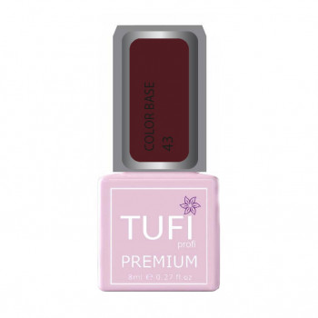 База для гель-лаку Tufi profi Premium Color Base 043 Бургундія, 8 мл