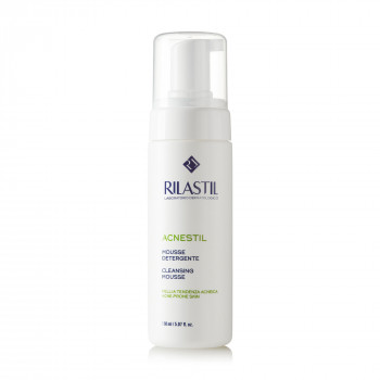 Делікатний очищувальний мус для обличчя Rilastil Acnestil Mousse для шкіри схильної до акне, 165 мл