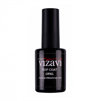 Топ для гель-лаку Vizavi Professional Top Coat Opal без липкого шару VTC-15, 12 мл