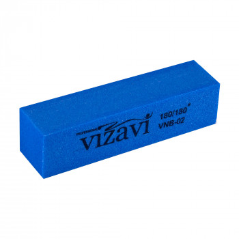 Баф для нігтів Vizavi Professional VNB-02 180/180 гритів, синій